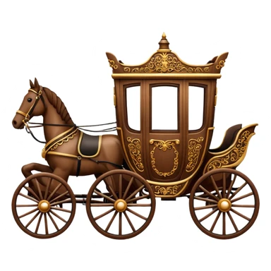 Horse carriage sticker