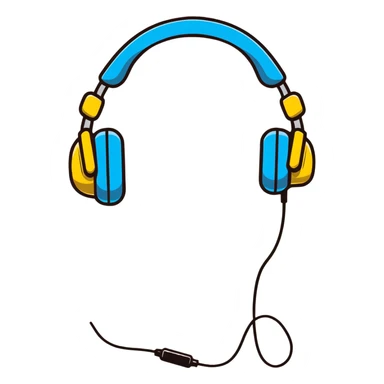 cool teenager wearing headphones sticker