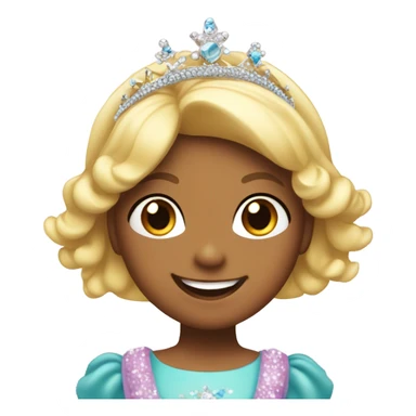 Smily little princess sticker