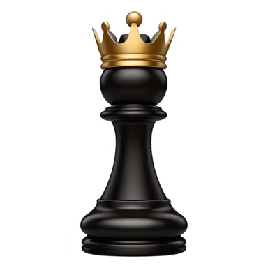 black king wooden chess pieces, sticker