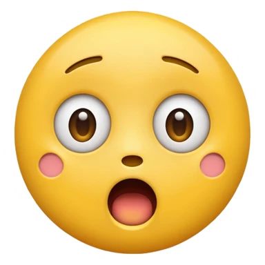 surprised face emoji sticker
