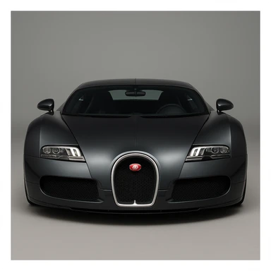 Bugatti Veyron front view, luxury car, sleek and aerodynamic sticker