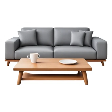 Living room with TV sticker