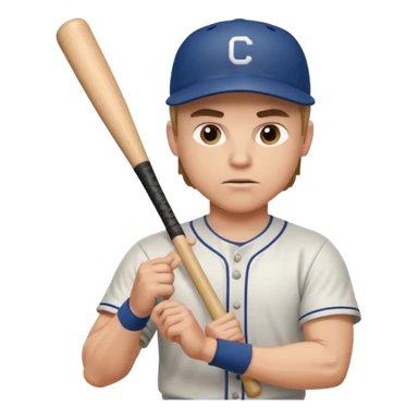 baseball player sticker