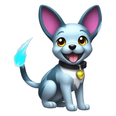 Colorful Edgy Cool Cute Shiny Electric Dog Pokémon sticker