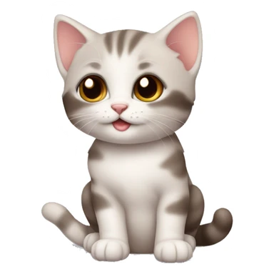 Very cute and sweet kitten sticker