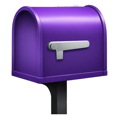 purple mailbox sticker