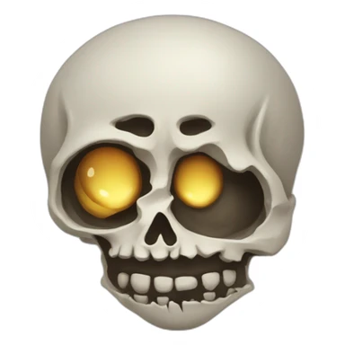 Tête de mort amoureux sticker