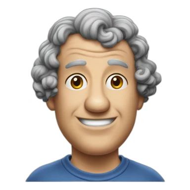 Curly joe of the three stooges sticker