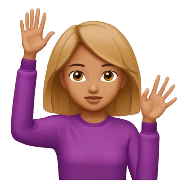 Girl making a dab sticker