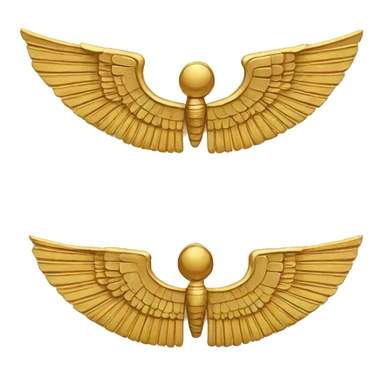 egyptian hieroglyph wings sticker