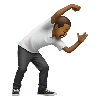 someone doing a dab  sticker