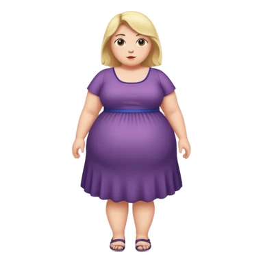 fat girl, full body sticker