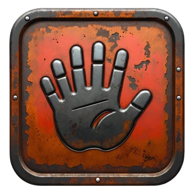 no humans sign sticker