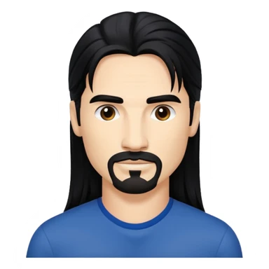 Kevin Richardson with long black hair sticker