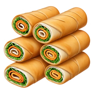 spring rolls vector sticker
