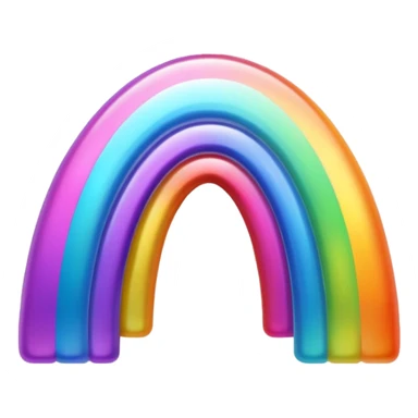Multidimensional prismatic rainbow sticker