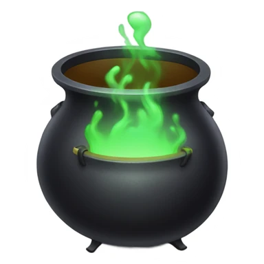 Cauldron with potion sticker