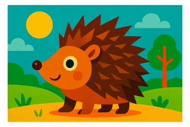 Hedgehog sticker