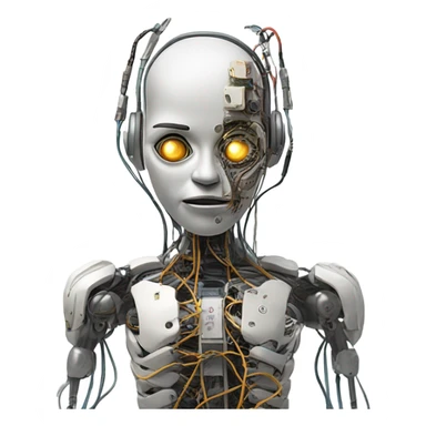 Dead cyborg sticker