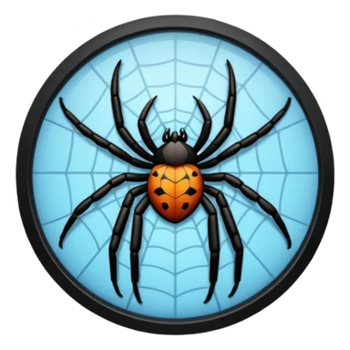 ventanas con telaraña sticker