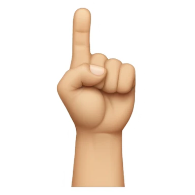 a handsign that shows a fist where the thumb is between indexfinger and middlefinger sticker