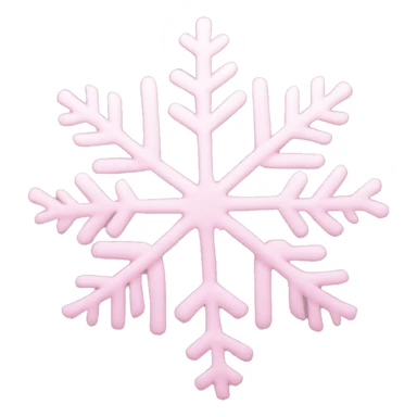 pastel pink snowflake  sticker