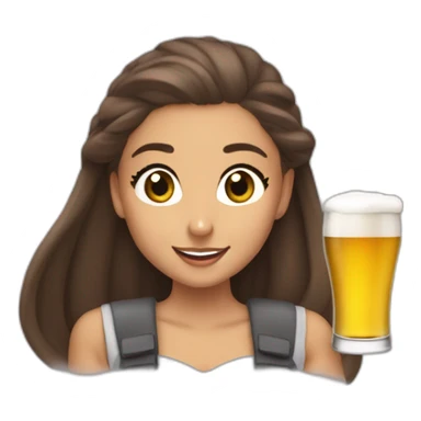 Ariana Grande qui boit de la bière sticker