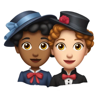 mary poppins y pipi calzaslargas sticker