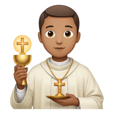 Eucharist with priest sticker