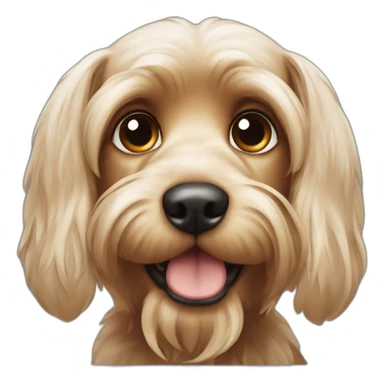 dog yorkshire floppy ears sticker