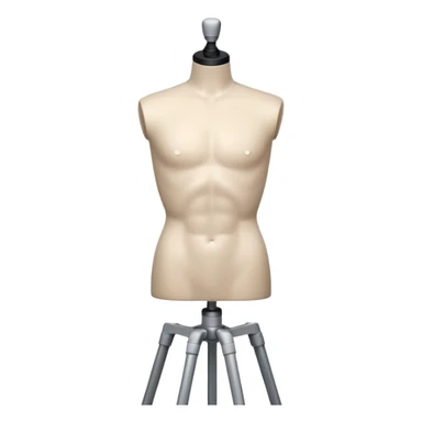  mannequin torso for male on tripod sticker