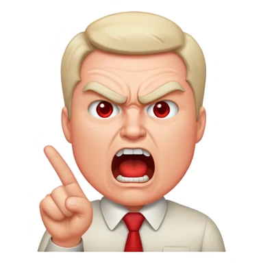 a teacher being mad and red  sticker