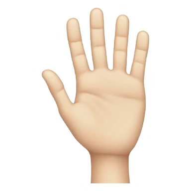 Hand holding the number zero sticker