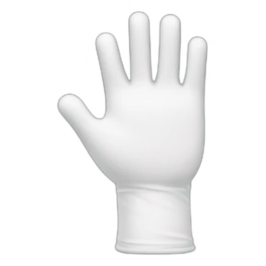 white gloved hand making an ok gesture sticker