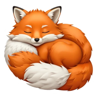 Fox sleep sticker