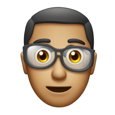 Exhaused emoji with bags under eyes and wide open bloodshot eyes sticker