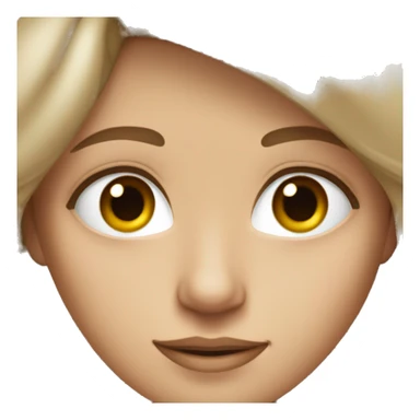 white teenger with brwn eye and brown hair sticker