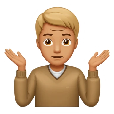 A man shrugging 67 sticker