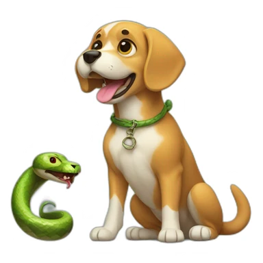 Dog Vs Snake sticker