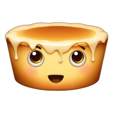 flan with eyes sticker