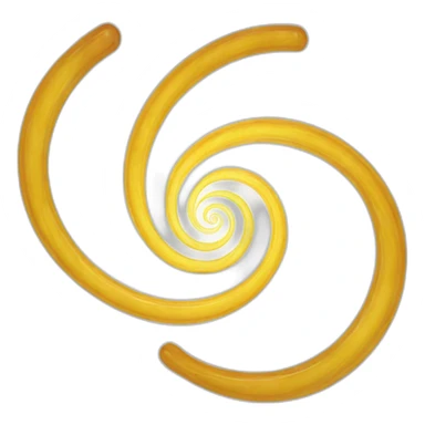 Double-spirale translucide et irisée. sticker