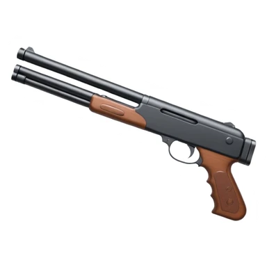 full white SPAS-12 shotgun white-out white white sticker