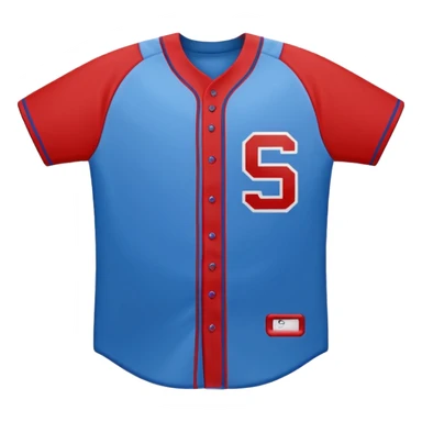 baseball jersey blue (#00A3E0) and red (#F9423A) sticker