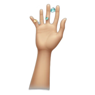 Hand Reaching a gem sticker