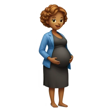 Femme enceinte sticker