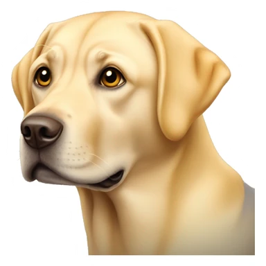 a three-legged yellow labrador retriever  sticker