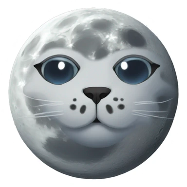 Un chat sur la lune  sticker