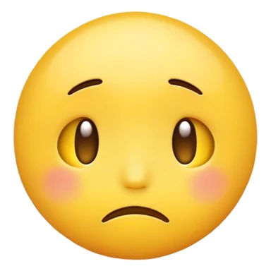 yellow emoji whit a sad expresjon sticker