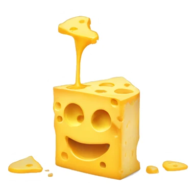 graphics card made of melting cheese sticker